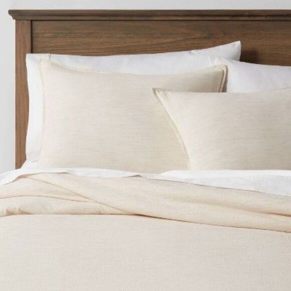 Threshold -  Duvet Cover Set Needle Stitching Space D Khaki - Picture 1 of 4